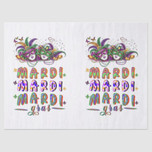 Mardi Mardi Mardi Gras Seidenpapier