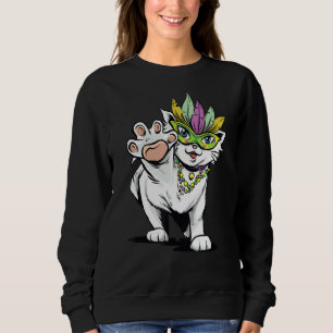 Mardi Paw Gras Niedliches Wetter Sweatshirt