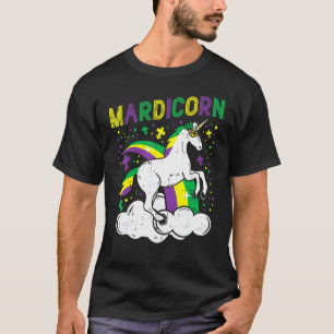 Mardicorn Retro Unicorn Jester Animal Mardi Gras C T-Shirt