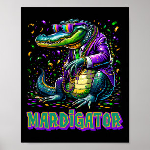 Mardigator Funny Mardi Gras Kostüme Männer Frauen Poster