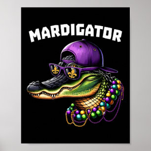 Mardigator Funny Mardi Gras Kostüme Männer Frauen  Poster