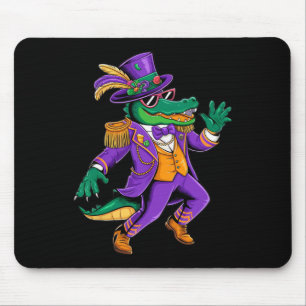Mardigator Mardi Gras Alligator Kostüm Männer Kind Mousepad