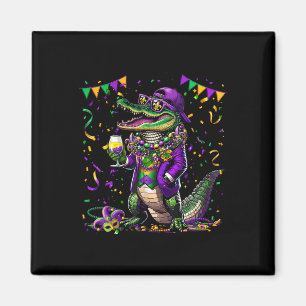 Mardigator Mardi Gras Alligator Kostüme Männer Fra Magnet