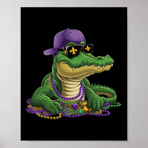 Mardigator Mardi Gras Alligator Kostüme Männer Fra Poster