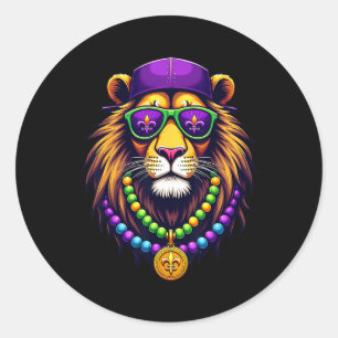 Mardigator Mardi Gras Lion Kostüme Männer Frauen M Runder Aufkleber