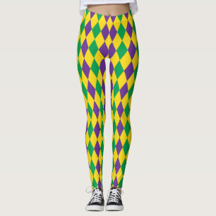 Mardis Gras Harlequin Karneval Leggings