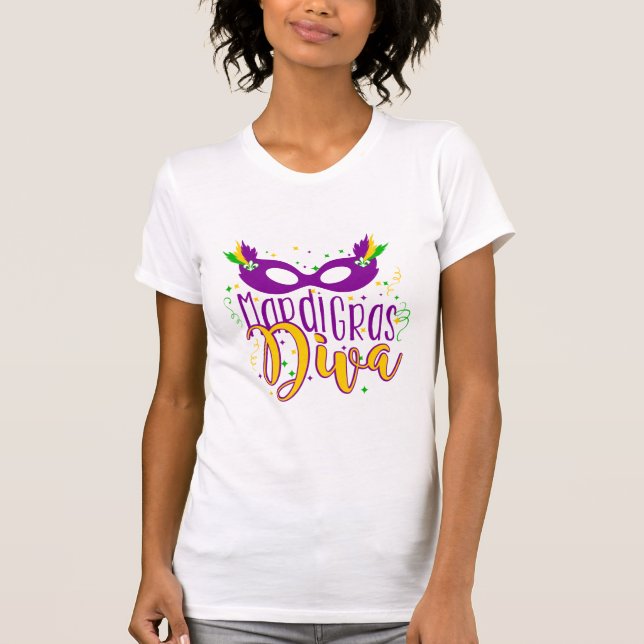 Mardis Gras Mask T-Shirt (Vorderseite)