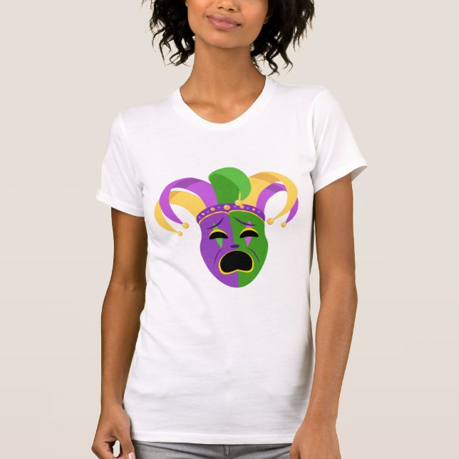 Mardis Gras Mask T-Shirt (Vorderseite)