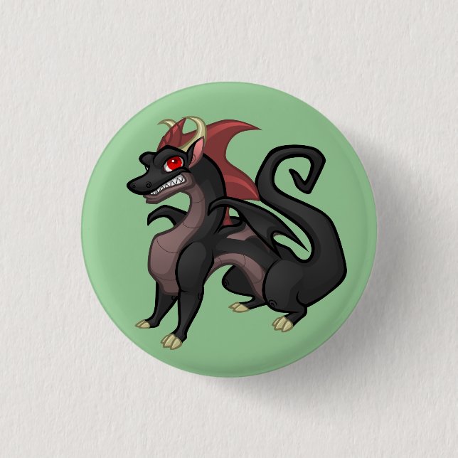 Marduk Drache-Knopf Button (Vorderseite)
