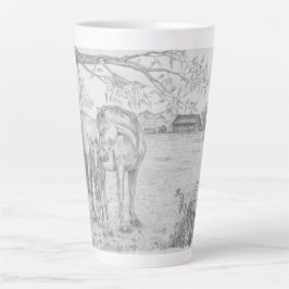 Mare and Foal Latte Tasse