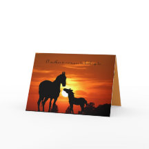 Mare and foal "Mutter ist jemand, dem man nachsehe