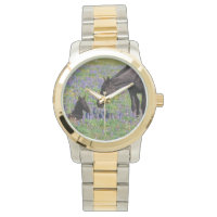 Mare and Foot with Bluebonnets Watch Face