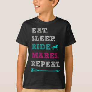 Mare Horseback Reiten - Sleep Mares Repe T-Shirt