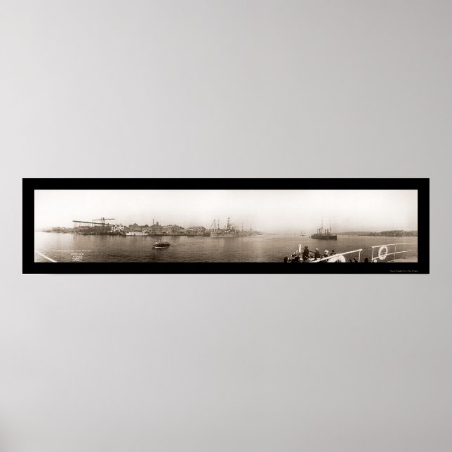 Mare Navy Yard Vallejo Foto 1911 Poster (Vorne)