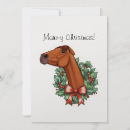 Mare-y-Christmas-Flachkarte Dankeskarte