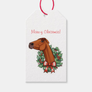 Mare-y-Christmas-Flachkarte Geschenkanhänger