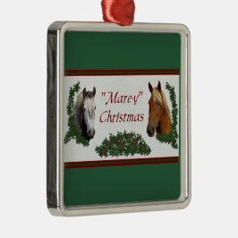 Mare-y Christmas Ornament Aus Metall