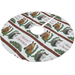 Mare-y Christmas Polyester Weihnachtsbaumdecke