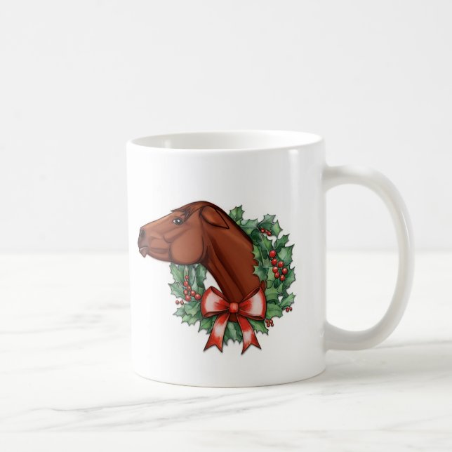 Mare-y Weihnachten! Funny Horse Tasse (Rechts)