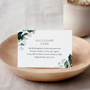 MAREE Green Enclosure Card, Insert Card