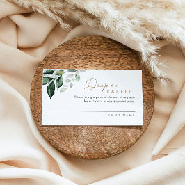 MAREE Greenery Diaper Raffle Card (Set von 100) Visitenkarte