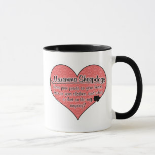 Maremma Schäferhund-Tatze druckt Hunde Humor Tasse