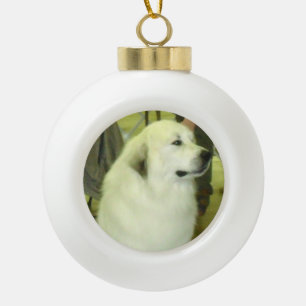 Maremma Schäferhund-Verzierung Keramik Kugel-Ornament