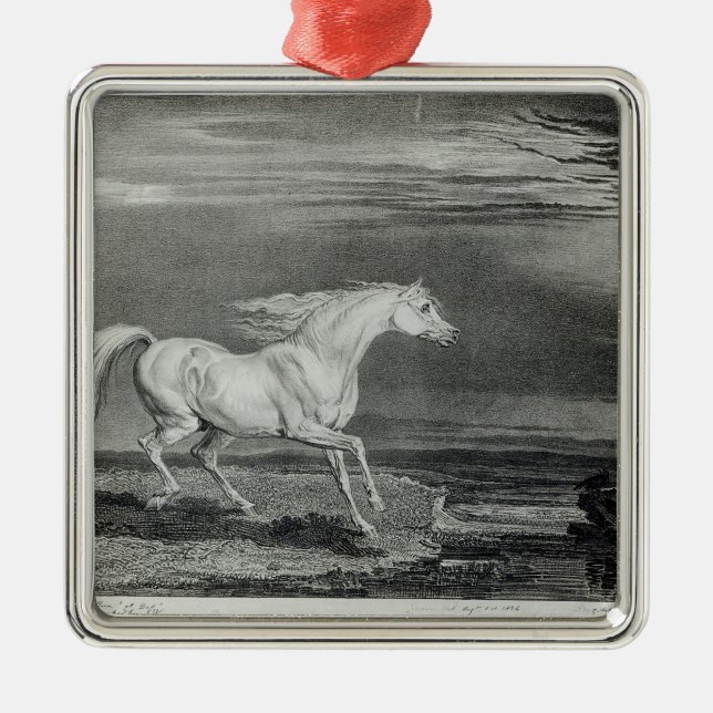 Marengo, graviert vom Künstler Silbernes Ornament (Vorne)
