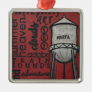 Marfa Holiday Ornament Aus Metall