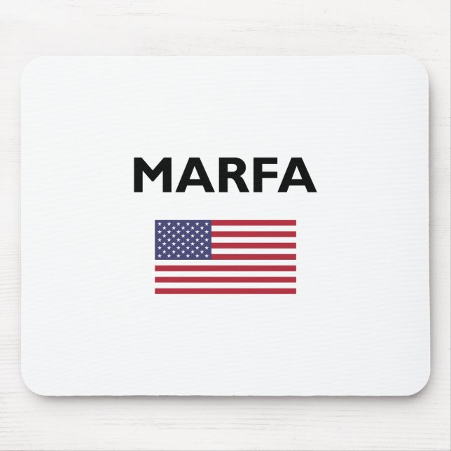 Marfa Texas USA Flag Light Color Mousepad (Vorne)
