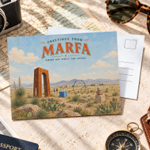 Marfa Texas Vintage Wüstenkunst Souvenir Andenken