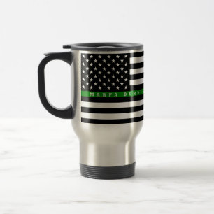 Marfa Thin Green Line, Reiseschlamm- 15 oz Reisepl Reisebecher