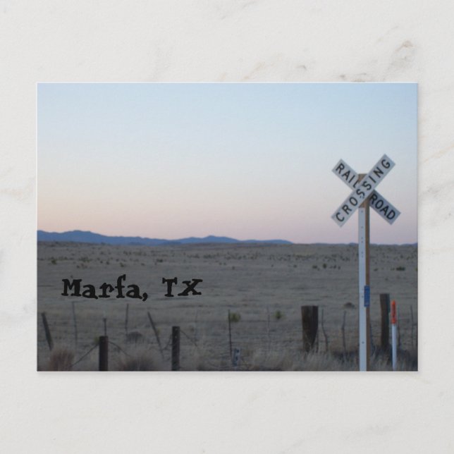 Marfa, TX Postkarte (Vorderseite)