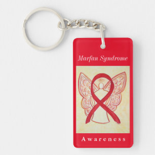 Marfan Syndrome Awareness Ribbon Angel Schlüssela Schlüsselanhänger