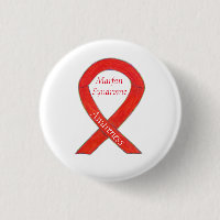 Marfan Syndrome Awareness Ribbon Custom Buttons
