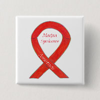 Marfan Syndrome Awareness Ribbon Custom Buttons