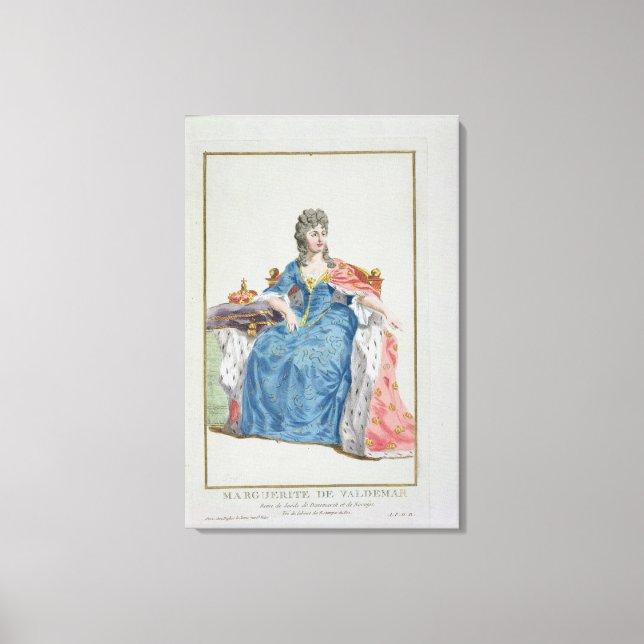 Margaret (1353-1412) Königin von Dänemark, Norwege Leinwanddruck (Vorderseite)