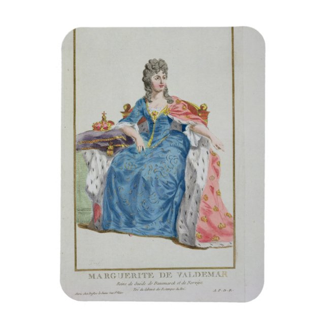 Margaret (1353-1412) Königin von Dänemark, Norwege Magnet (Vertikal)