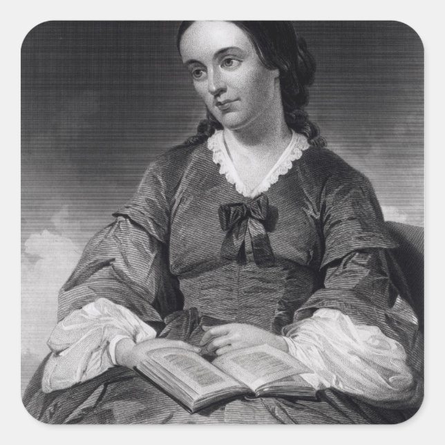 Margaret Fuller Quadratischer Aufkleber (Vorderseite)