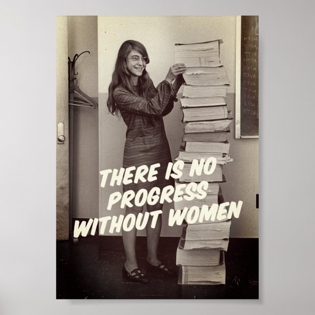 Margaret Hamilton NASA Coding Hero Poster (Vorne)