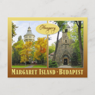 Margaret Island in Budapest, Ungarn Postkarte