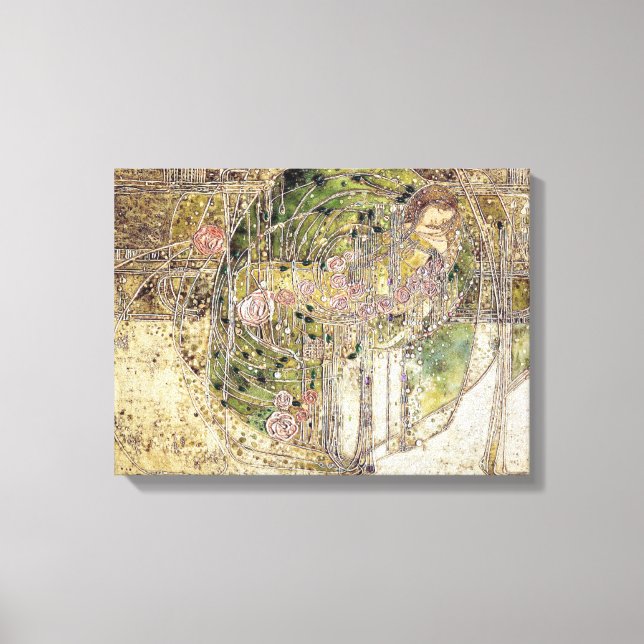 Margaret Macdonald - Die schlafende Prinzessin Leinwanddruck (Vorderseite)