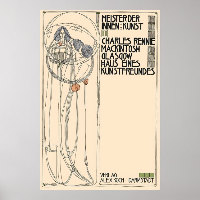 Margaret Macdonald Mackintosh Glasgow School Poster (Vorne)