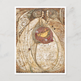 Margaret MacDonald Mackintosh Herz der Rose Postkarte