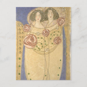Margaret MacDonald Mackintosh Lovers Postkarte