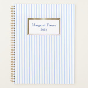 Margaret Pinstripe Planner mit Weiß Planer