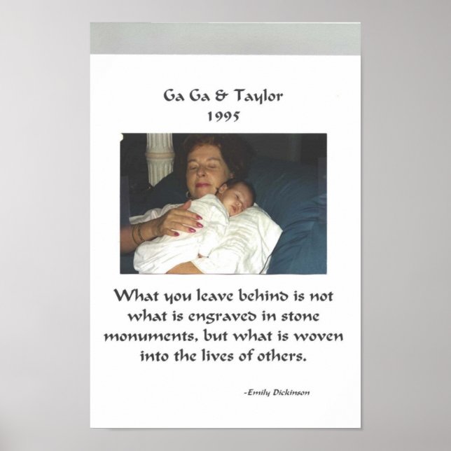 Margaret Reese und Grandson, Taylor Reese Poster (Vorne)
