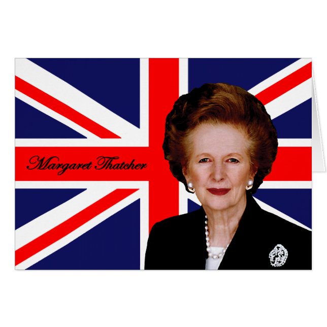 Margaret Thatcher - Britische Flagge (Vorderseite (Horizontal))