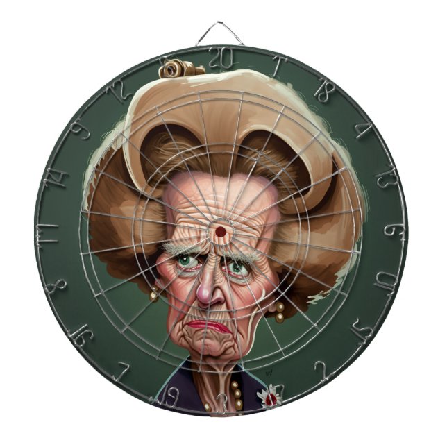 Margaret Thatcher Dartboard 2 Dartscheibe (vorne)