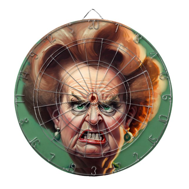 Margaret Thatcher Dartboard Dartscheibe (vorne)
